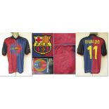 Signed Fan-Trikot 2002/2003 FC Barcelona - Signed fan shirt FC Barcelone in high quality version