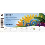 World Cup 2014. Ticket Brasil v Germany - (1-7), Halffinal 8th july 2014. 20x8 cm --creased