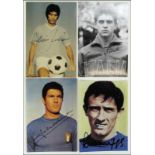 Autograph Football Italian Stars. - Four colour photos with original signatures of Iltalian stars