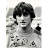 Autograph Football Uruguay Star Francescoli - Black-and-white press photo with original signature