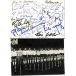 DFB autographs German internationals - DFB-Autogramme - DFB-Postkarte mit über 20