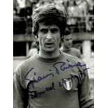 Football Autograph Italy. Rivera. AC Milan 1970 - Black-and-white press photo with original