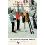 Olympic Winter Games 1960 Telefon Service brochur - VIII Olympic Winter Games 1960. Squaw Valley