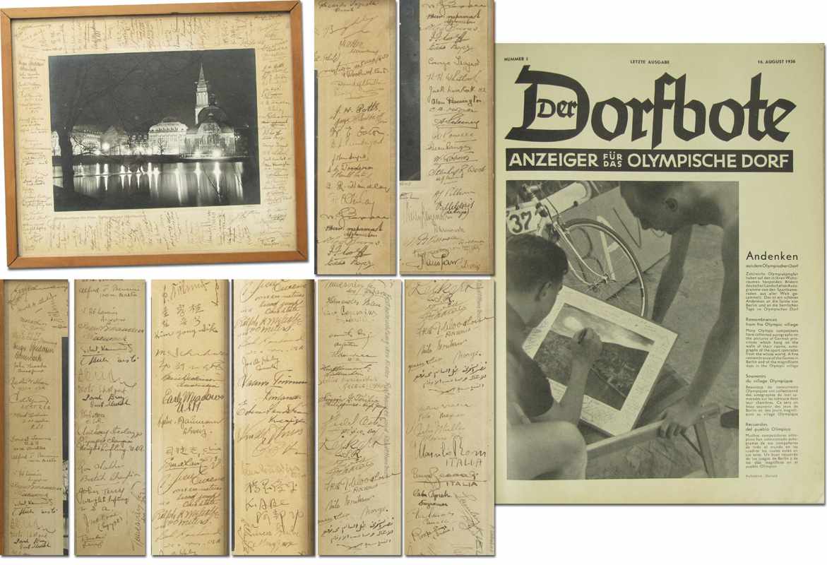 Olympic Games 1936 Autographed Photo - Original picture which hung at a wall in Berljn Olympic