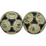 World Cup 1982 Adidas Ball with German Autographs - Adidas Tango Espana. Official World Cup Ball