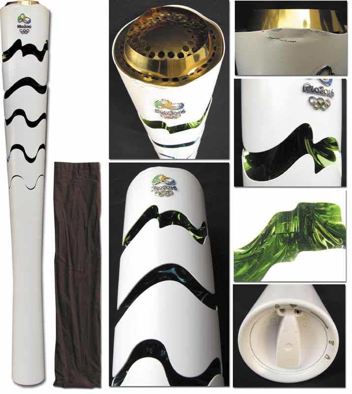 Olympic Games Rion 2016 Original torch - Original torch from the Olympic Games in Rio 2016.