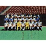 14 Football Autographs New York Cosmos 1978 - Colour team photo New York Cosmos 1978/79 with 14