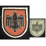 German Athlets Emblem European Championships 1938 - Original cloth badge for German participant at