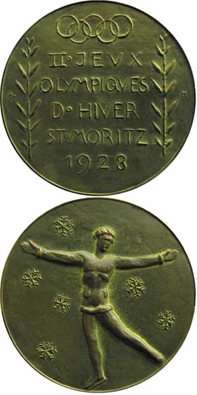 Olympic Winter Games 1928 Bronze Winner medal - Bronze medal for Germany in bobsled at the Olympic