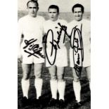 Football Autograph Football Real Madrid 1950s - B/w repro photo signed by Di Stefano (1926-2014),