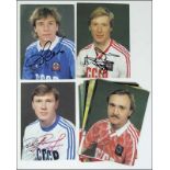 Autograph Football 1988. USSR UEFA Euro 1988 - Twelve colour autograph cards with original