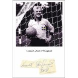 Autograph Lennart "Nacka" Skoglund World Cup 1958 - Original signature plus addition "AIK" of