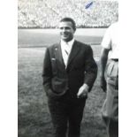 Autograph World Cup 1954 Puskas - Black-and-white photo original autograph of Ferenc Puskas (1927-