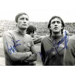 Football Autograph World Cup 1970 Italy. L.Riva - Black-and-white press photo with original