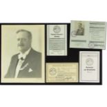 Olympic Winter Games 1936 Identity Card Collectio - Collection of the custodian "ice sport" at the