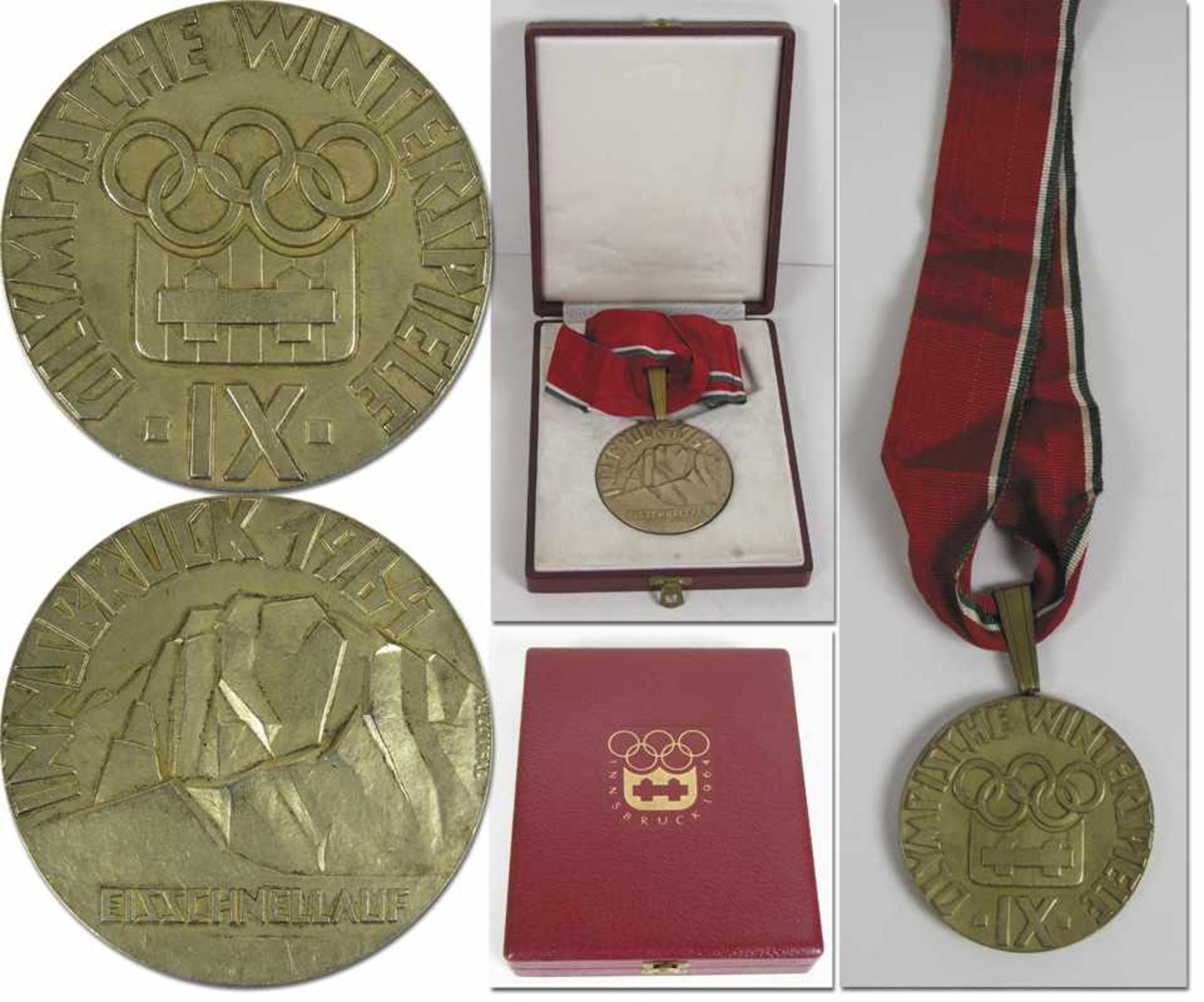 Olympic Winter Games 1964 Gold Winner medal - Gold medal for slalom at the Olympic Winter Games in