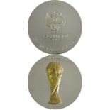 Participation Medal: World Cup 2006.Final Draw - FIFA World Cup Silver medal with mounted golden