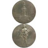 Silver Winner´s medal Olympic Games 1920 Antwerp - Silver Medal. Original 2nd Place Medal for 7th