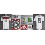 World Cup 2014 match worn football shirt Germany - Original match worn shirt Germany with number 19.