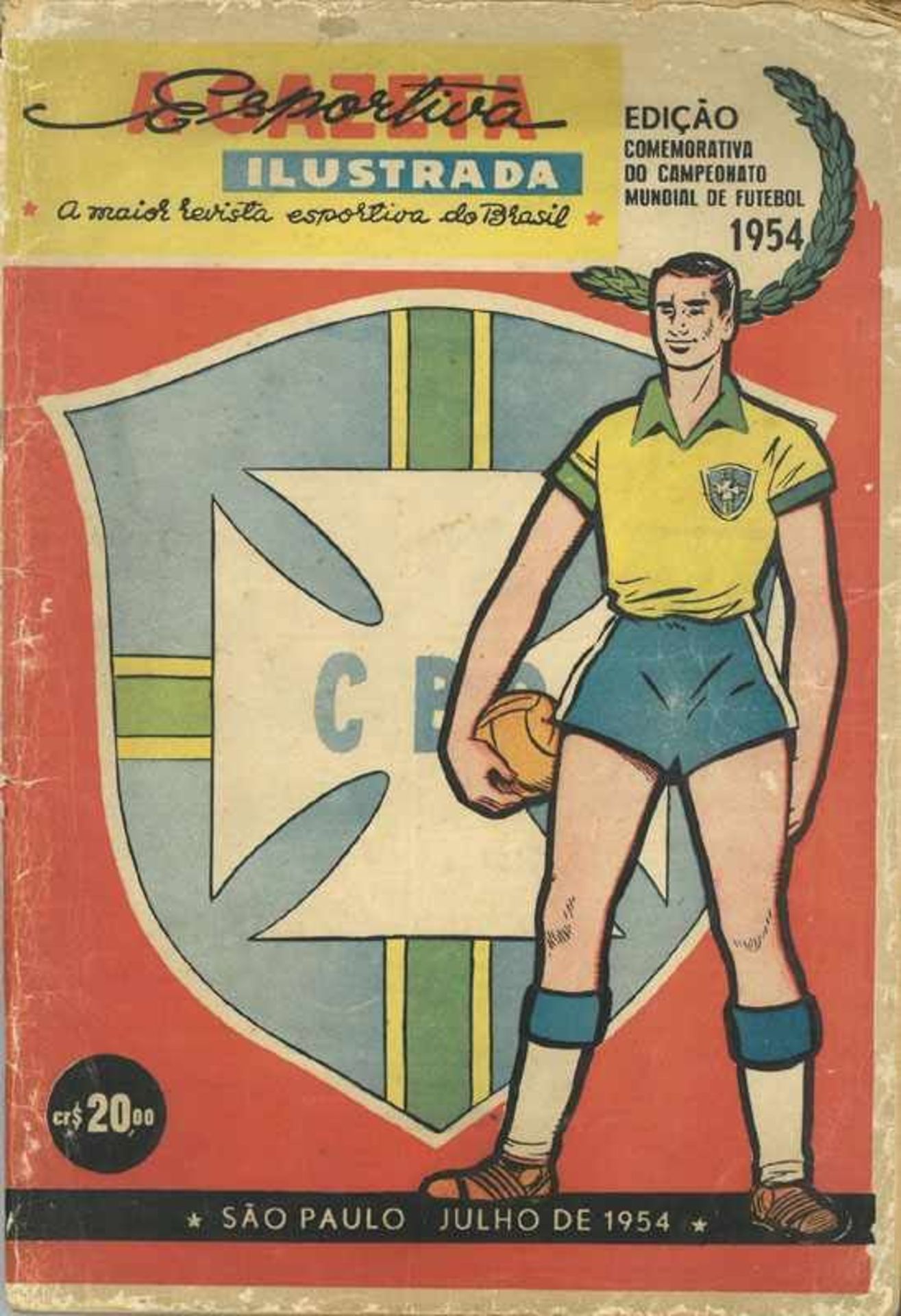 World Cup 1954. Rare Brasilian report - WC 1954: Brasilian report of the World Cup 1954 in
