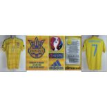 UEFA Euro 2016 match worn football shirt Ukraine - Original match worn shirt Ukraine with number