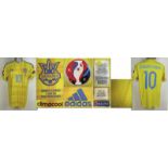 UEFA EURO 2016 match worn football shirt Ukraine - Original match worn shirt Ukraine with number 10.