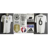 UEFA Euro 2016 match worn football shirt Germany - Origtinal match worn shirt Germany with number 6.