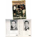 World Cup 1954. German postcard Calendar - Postcard calendar "Our World Cup Winners". Calendar