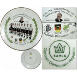 World Cup 1954 German Porcelain plate - China plate with a picture of the German football team and