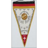 World cup 1954 Commemorative Pennant - MC printed linen pennant Worldcup 1954 "Germany World Cup