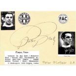 Autograph Football Austria - Platzer, Peter - (1910-1959) Blancobelg mit Originalsignatur von