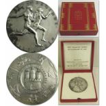 German Championships figure Skating 1937 Medal - Commemorative medal of the City of Hamburg "FÃ¼r