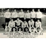 Autograph football Racing Club Paris 1962/63 - Ãbersetzen! Paris, Racing 1962/63 - s/w