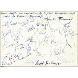 World Cup 1966. Autographed German team card - WM 1966 - Postkarte - Gruß-Postkarte von Günter