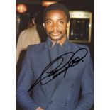 Autographed Photo Football. Laurie Cunningham - Colour photo with original signature of Laurie