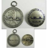 European Figure Skating Championships 1936 Badge - Ernst Baier's medal for winning the third place