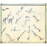 Autogramme: Football 1958: Team Schalke 04 - Schalke 04 - 1958 - Blancobeleg mit 15