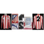 match worn football shirt Atletico Madrid 1985/86 - Ãbersetzen! Madrid, Atlet - Trikot 86 -