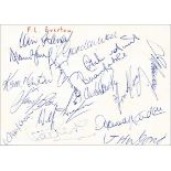 Autograph by Team of FC Everton 1970 - Ãbersetzen! Everton, FC - Blanco-Postkarte mit 16