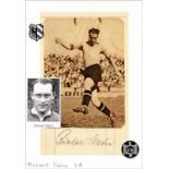 Autograph Football Germany - Oehm, Richard - (1909-1975) Blancobeleg mit Originalsignatur von