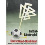 German Poster Football match Northern Ireland v - Germany M/c poster form the German FA for the