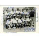 Teamcard Club Nacional Uruguay 1963 Autographed - Ãbersetzen! Club National 1963 - Offizielle S/W-