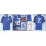 match worn football shirt Italy 1995 v Germany - Original match worn shirt Italy with number 2. Worn