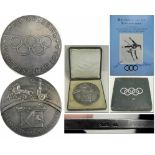 Olympic Winter Games 1936. Silver Winnermedal - Winner medal Ernst Baier (GER, 1905-2001) from the