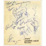 Autogramme: Football: Zenith Leningrad 1957 - Ãbersetzen! Zenith Leningrad 1957 - Blancobeleg mit