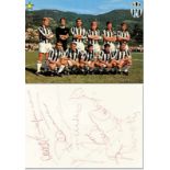 Autographs Football 1969/70 Juventus Turin - Ãbersetzen! Turin, Juventus - Blanco-Postkarte mit