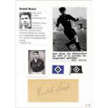 Autograph World Cup 1934. R.Noack (GER) - Noack, Rudolf - (1913-1948) Blancobeleg mit