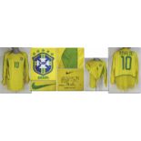 match worn football shirt Brazil 2002/03 - Ãbersetzen! Brasilien - Trikot 2002 - Original match