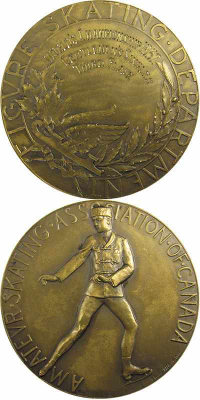 Figure Skating World Championships 1932 Canada - Ernst Baier's winner medal for reaching the third