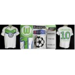 match worn football shirt VfL Wolfsburg 2015/16 - Ãbersetzen! Wolfsburg - Trikot 2015 - Original
